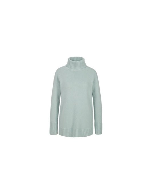 Young Ideas/Henmores - Ribbed Detail Roll Neck Jumper - 503 Glacier - S