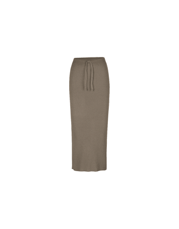 Young Ideas/Henmores - Ribbed Drawstring Midi Skirt - 627 Jupiter - 10