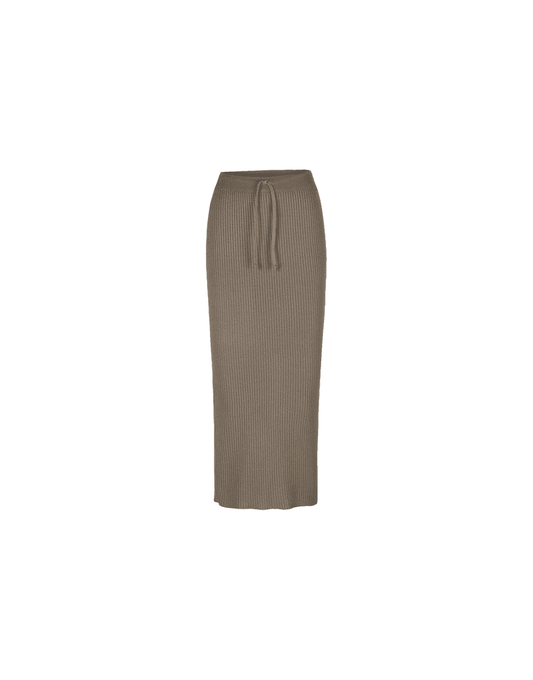 Young Ideas/Henmores - Ribbed Drawstring Midi Skirt - 627 Jupiter - 10