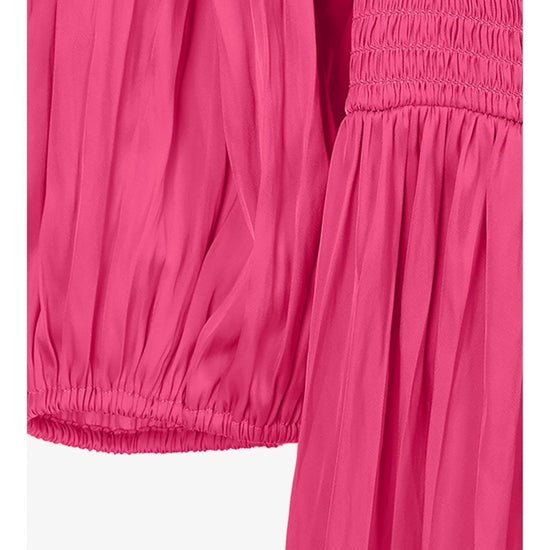 Young Ideas/Henmores - Ruched Detail Knotted Midi Dress - 345 Raspberry - 10