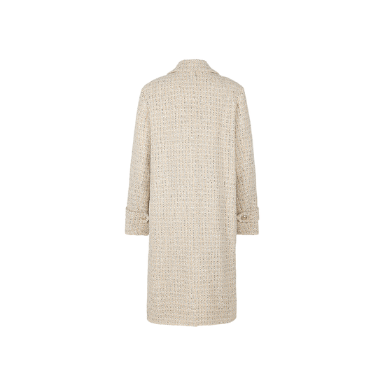 Young Ideas/Henmores - Single Breasted Boucle Coat - 862 Grey - 8