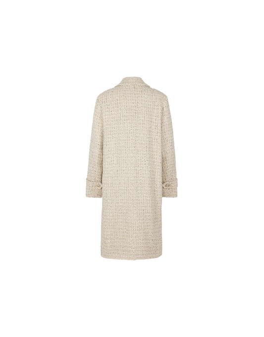 Young Ideas/Henmores - Single Breasted Boucle Coat - 862 Grey - 8