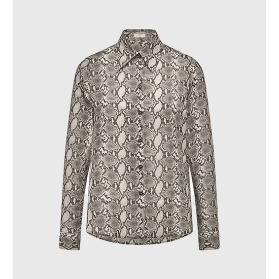 Young Ideas/Henmores - Snake Print Relaxed Shirt - 859 Panama Patterned - 8