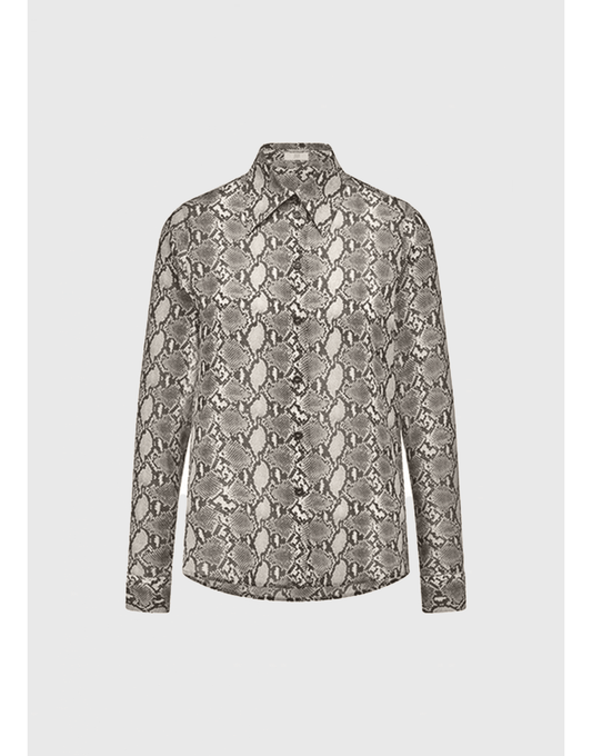 Young Ideas/Henmores - Snake Print Relaxed Shirt - 859 Panama Patterned - 8