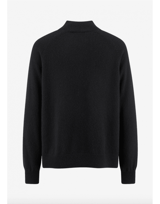 Young Ideas/Henmores - Sparkle Star Buttoned Jumper - 999 Black - XS