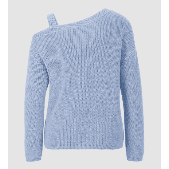 Young Ideas/Henmores - Speckled Off Shoulder Detail Jumper - 401 Cloud - 8