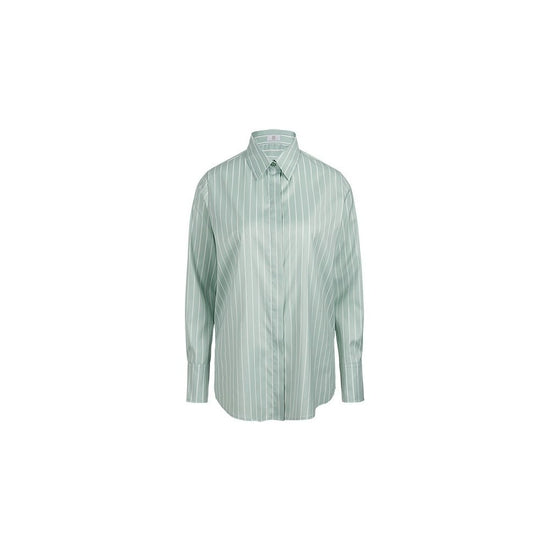 Young Ideas/Henmores - Striped Button Up Shirt - 355 Rose Pearl Patterned - 10