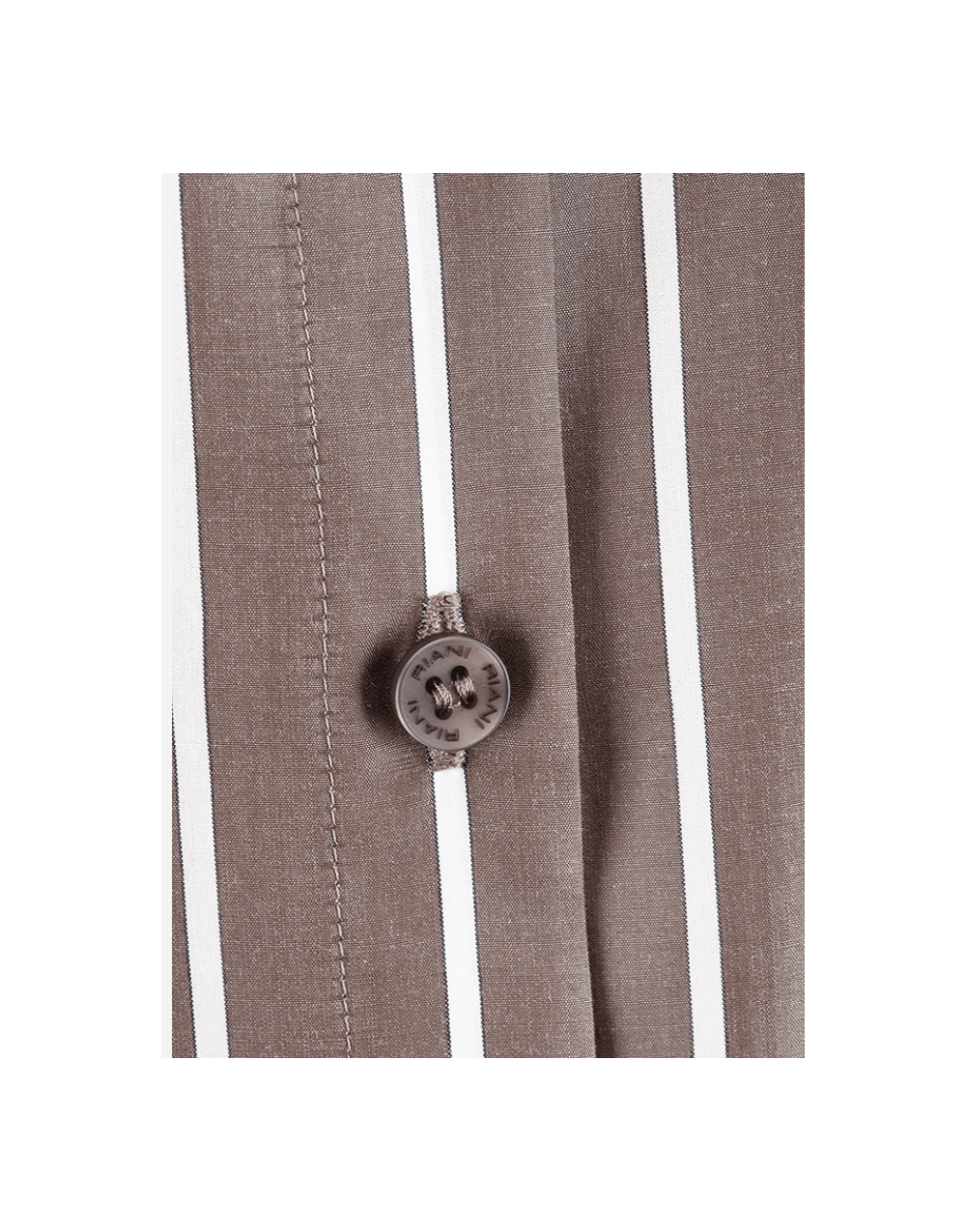 Young Ideas/Henmores - Striped Relaxed Fit Shirt - 659 Dark Affogato Patterned - 8