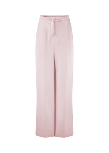 Young Ideas & Henmores - Tie Waist Detail Wide Leg Trousers - 303 Blush Pink - 8