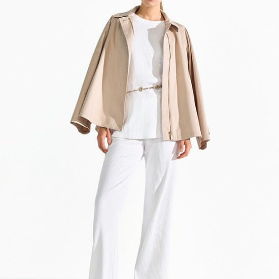 Young Ideas & Henmores - Top Button Detail Short Jacket - 840 Straw Beige - 8