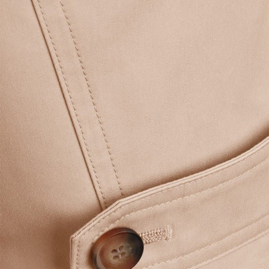 Young Ideas & Henmores - Top Button Detail Short Jacket - 840 Straw Beige - 8
