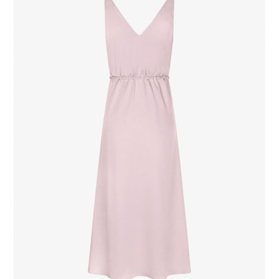 Young Ideas/Henmores - V Neck Belt Detail Dress - 345 Raspberry - 36