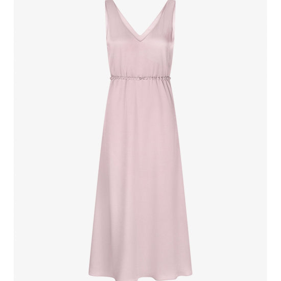 Young Ideas/Henmores - V Neck Belt Detail Dress - 345 Raspberry - 36