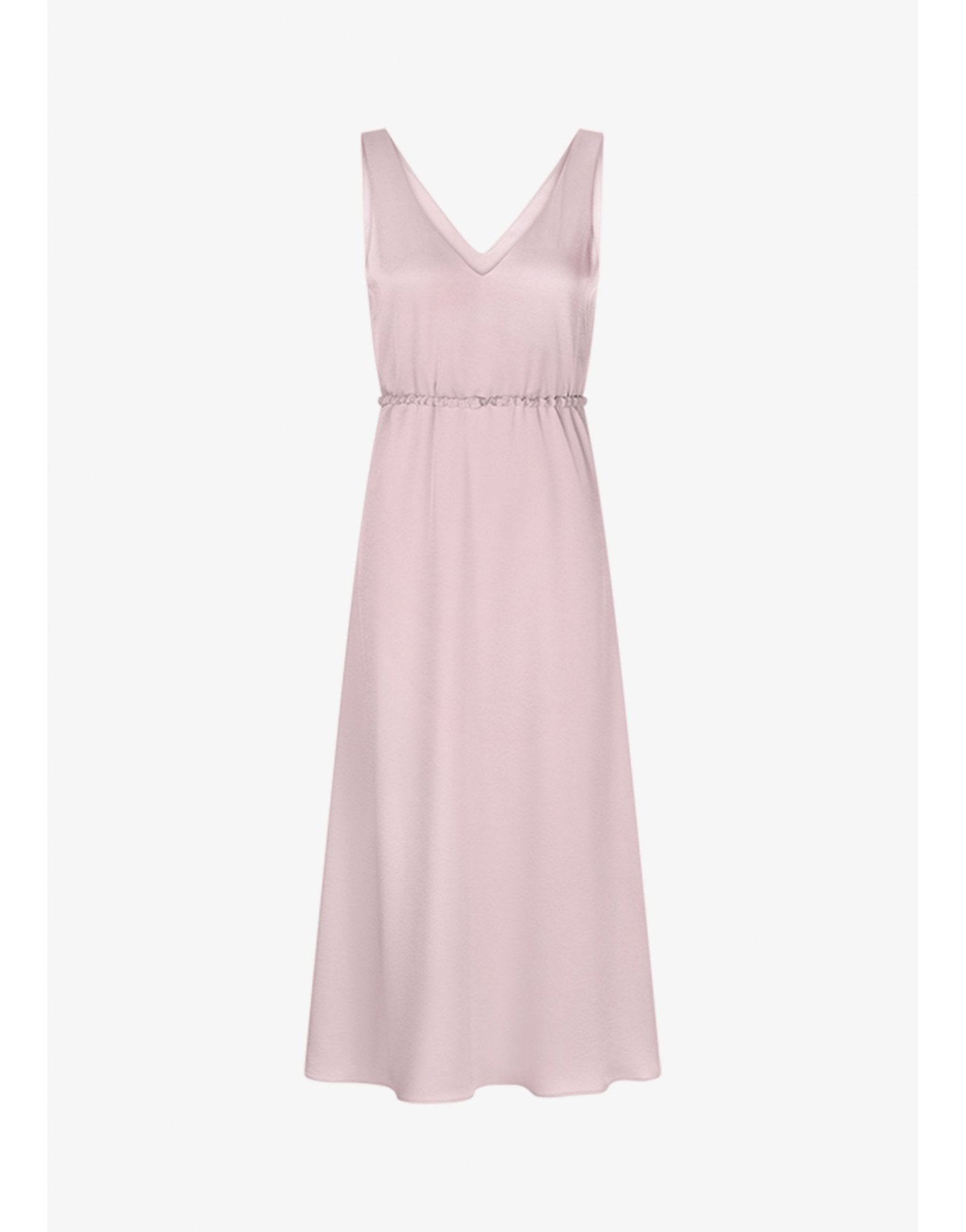 Young Ideas/Henmores - V Neck Belt Detail Dress - 345 Raspberry - 36