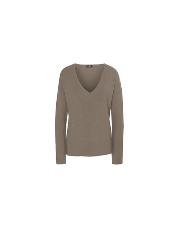 Young Ideas/Henmores - V Neck Relaxed Long Sleeve Knitted Top - 627 Jupiter - 10