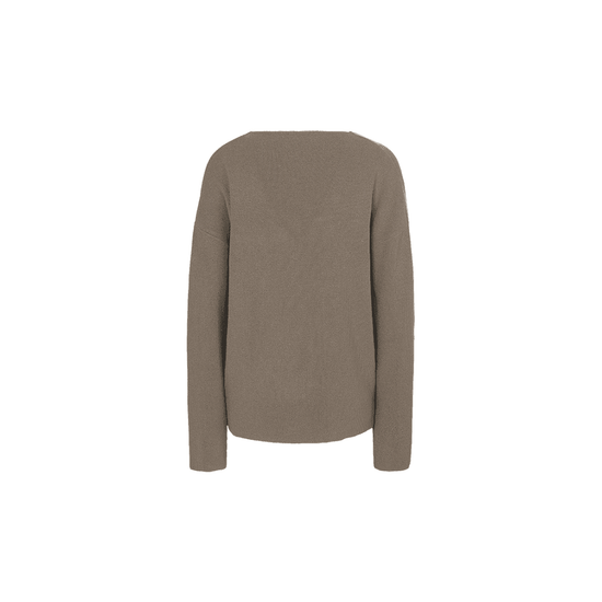 Young Ideas/Henmores - V Neck Relaxed Long Sleeve Knitted Top - 627 Jupiter - 10