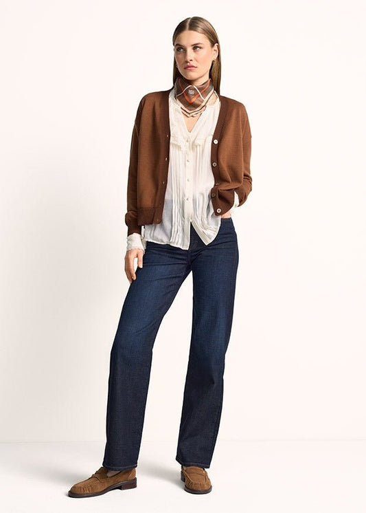 Young Ideas & Henmores -Vibrant Glow Button Down Cardigan -613 Pecan -8