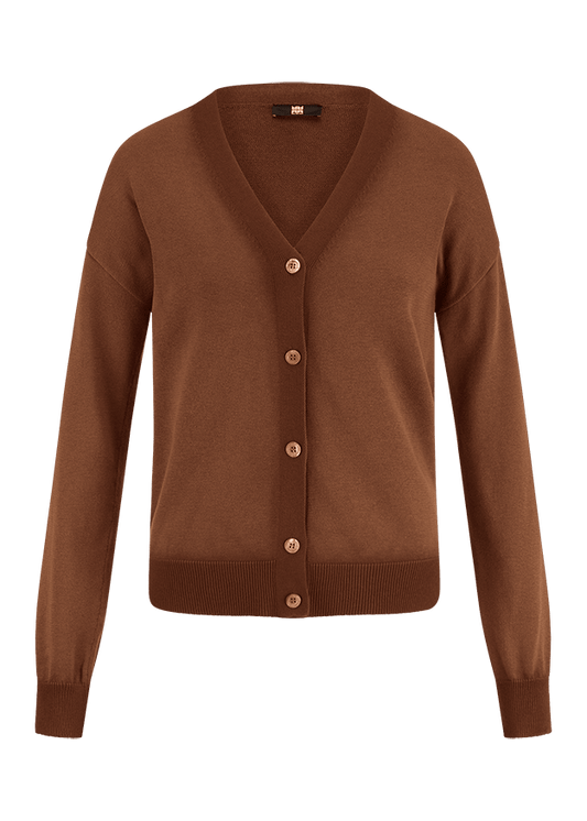 Young Ideas & Henmores -Vibrant Glow Button Down Cardigan -613 Pecan -8
