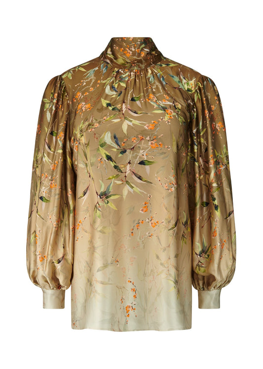 Young Ideas & Henmores -Vibrant Glow Floral Blouse -868 Oat Multi -8
