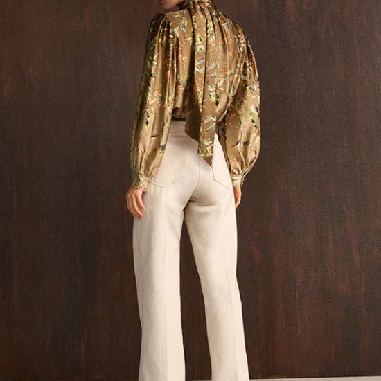 Young Ideas & Henmores -Vibrant Glow Floral Blouse -868 Oat Multi -8