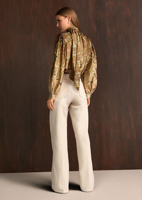 Young Ideas & Henmores -Vibrant Glow Floral Blouse -868 Oat Multi -8