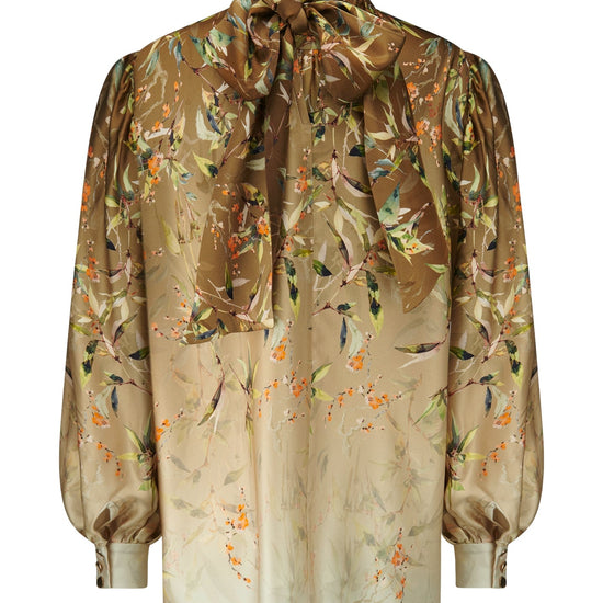 Young Ideas & Henmores -Vibrant Glow Floral Blouse -868 Oat Multi -8