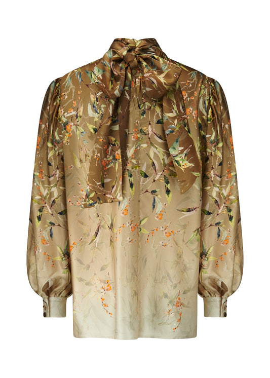 Young Ideas & Henmores -Vibrant Glow Floral Blouse -868 Oat Multi -8