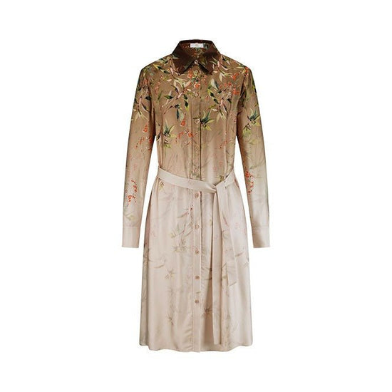 Young Ideas & Henmores -Vibrant Glow Floral Shirt Dress -868 Oat Multi -8