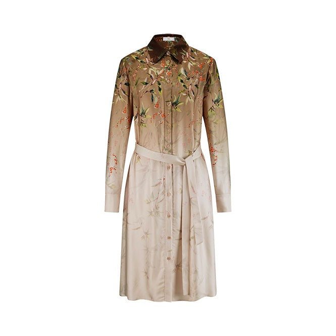 Young Ideas & Henmores -Vibrant Glow Floral Shirt Dress -868 Oat Multi -8