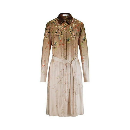 Young Ideas & Henmores -Vibrant Glow Floral Shirt Dress -868 Oat Multi -8