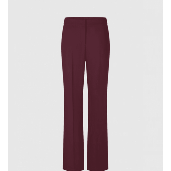 Young Ideas/Henmores - Wide Fit Elasticated Back Trousers - 346 Burgundy - 8