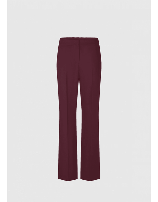 Young Ideas/Henmores - Wide Fit Elasticated Back Trousers - 346 Burgundy - 8