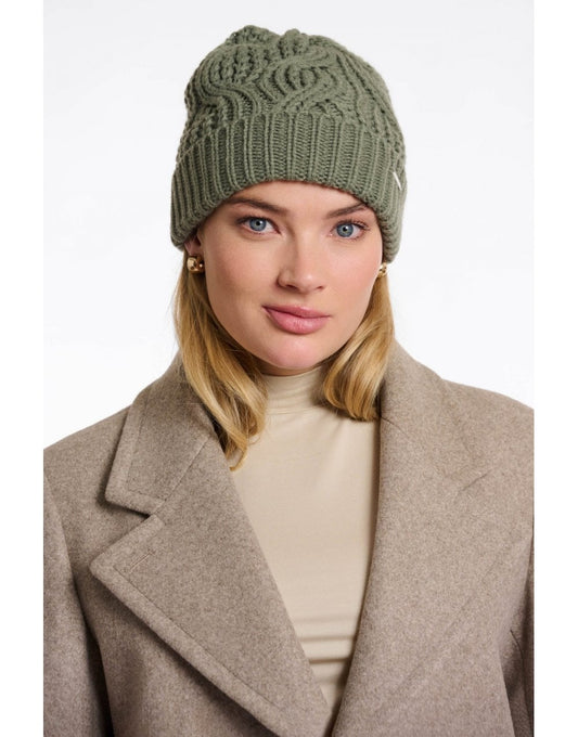 Young Ideas/Henmores - Aaf Knitted Beanie With Pom Pom - Black - OS