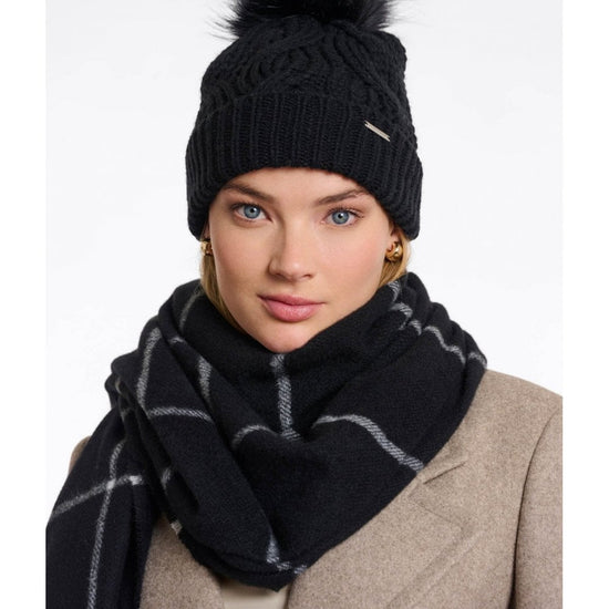 Young Ideas/Henmores - Aaf Knitted Beanie With Pom Pom - Black - OS