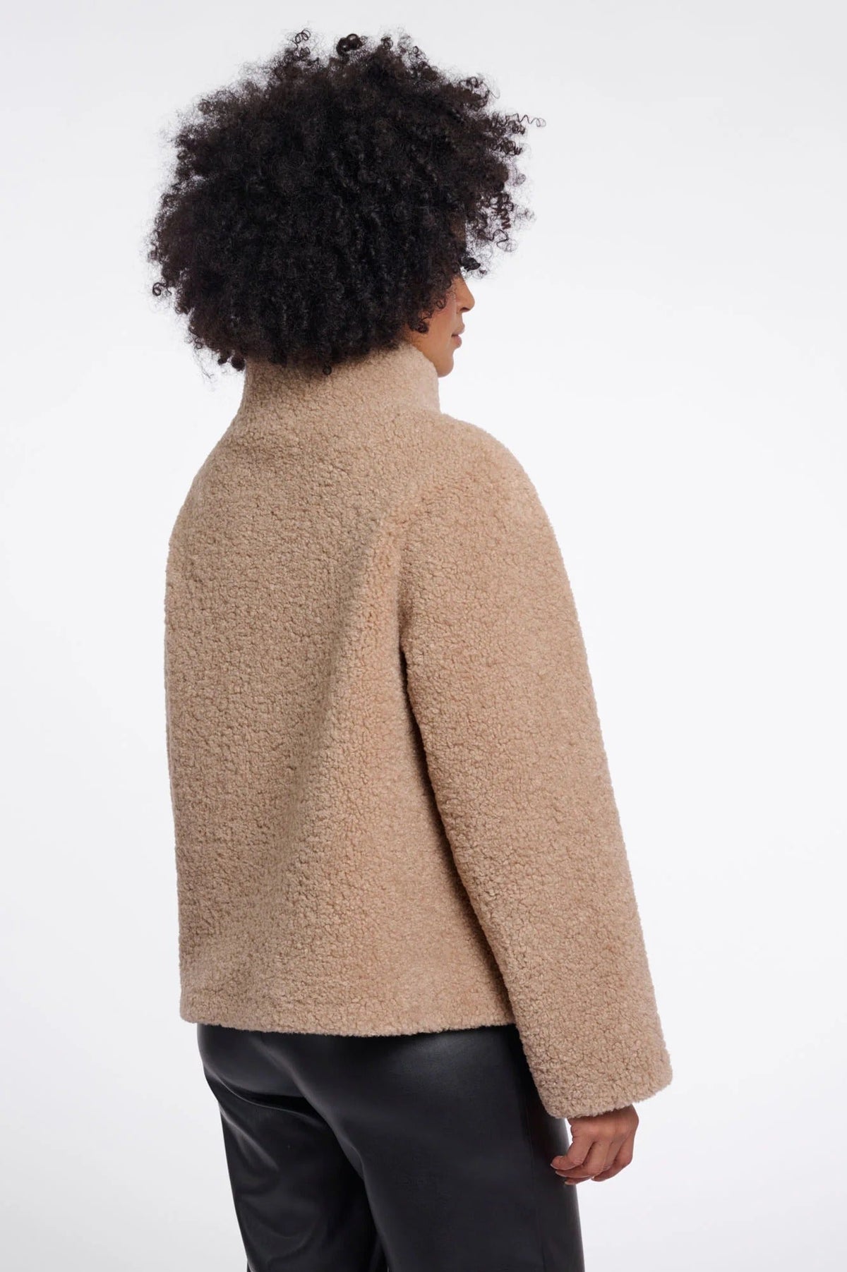 Young Ideas & Henmores -Denu High Collar Jacket -Oat -8
