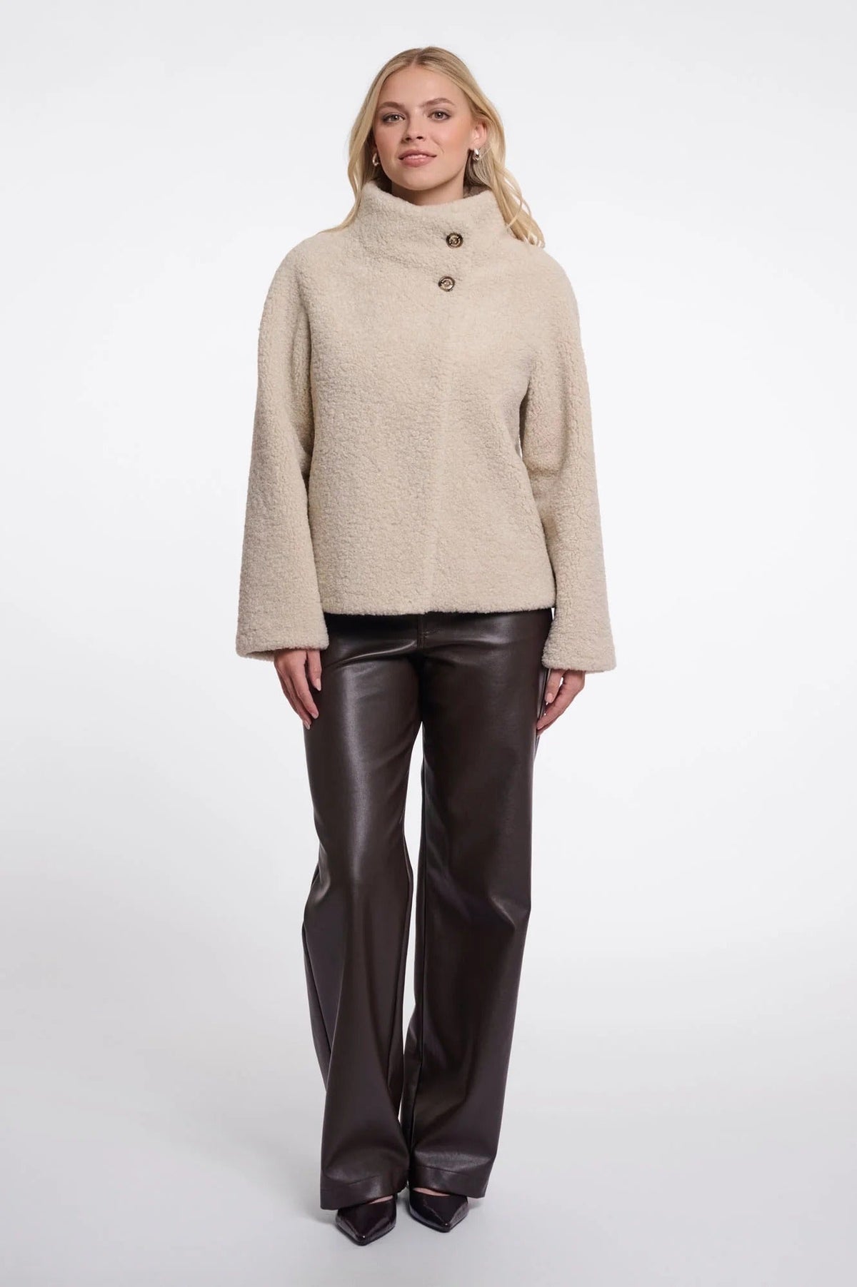Young Ideas & Henmores -Denu High Collar Jacket -Birch -8