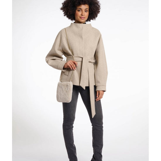 Young Ideas/Henmores - Doxy Small Faux Fur Shoulder Bag - Birch - OS