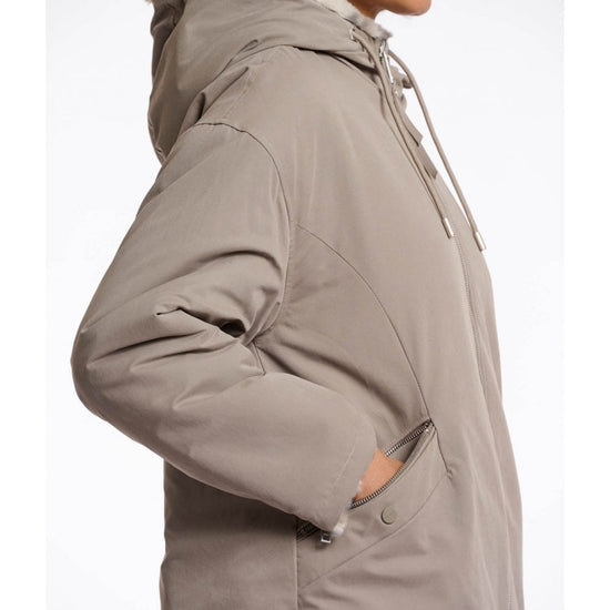 Young Ideas/Henmores - Ines Hooded Reversible Jacket - Light Pebble/Leopard - 8