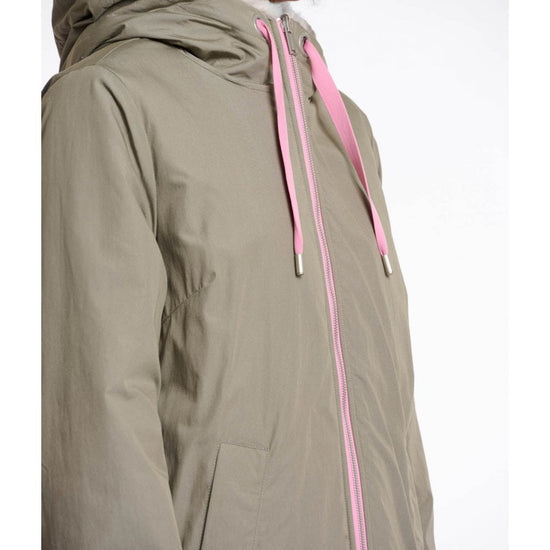 Young Ideas/Henmores - Javin Reversible Zip Contrast Coat - Green Ash/Birch - 8