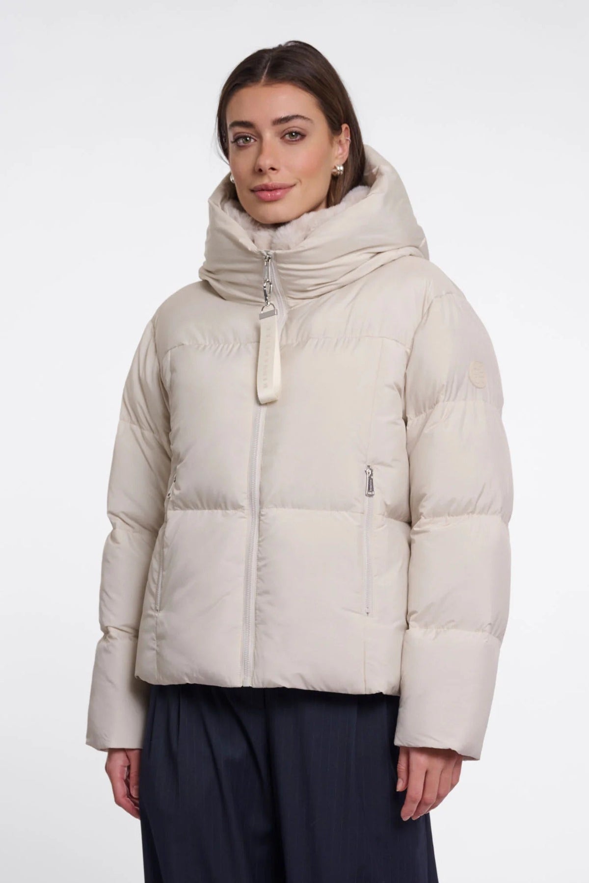 Young Ideas & Henmores -Joni Short Padded Jacket -Birch -8