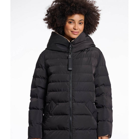 Young Ideas/Henmores - Keila Reversible Coat - Black/Toffee - 8