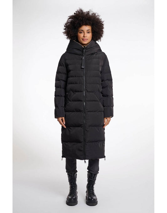 Young Ideas/Henmores - Keila Reversible Coat - Black/Toffee - 8