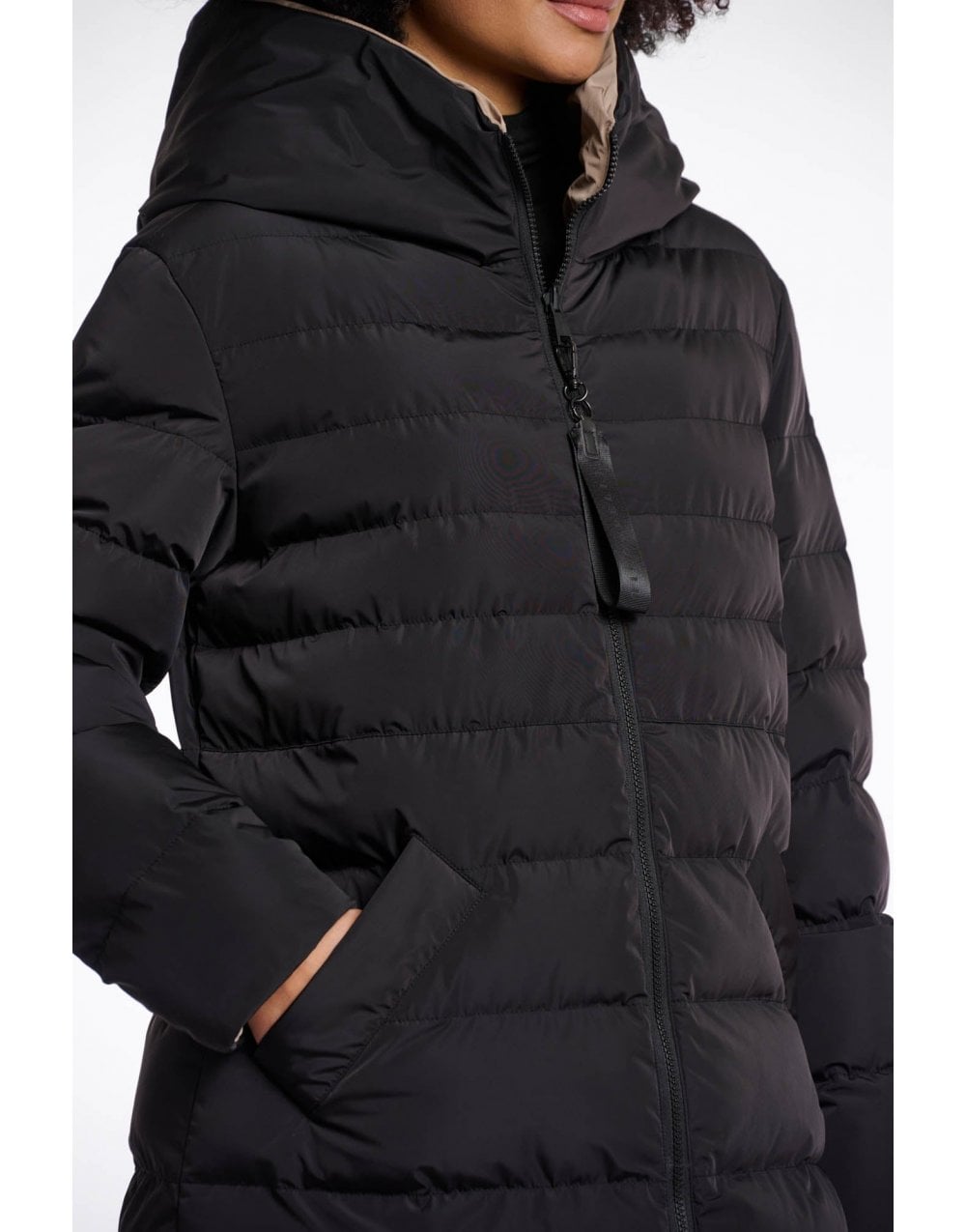 Young Ideas/Henmores - Keila Reversible Coat - Black/Toffee - 8