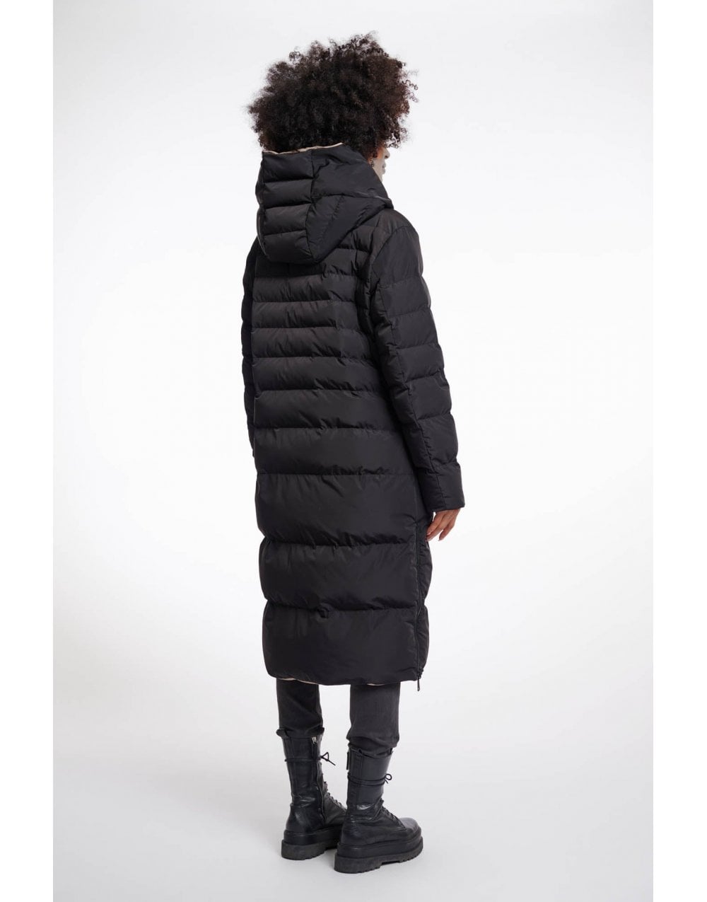 Young Ideas/Henmores - Keila Reversible Coat - Black/Toffee - 8