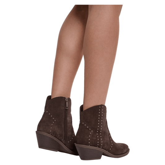Young Ideas & Henmores -Klintie Studded Ankle Boots -Brown -4