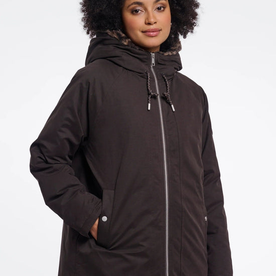 Young Ideas & Henmores -Lindy Hooded Parka -Peated & Brown Leopard -8