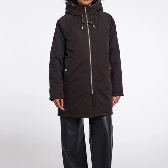 Young Ideas & Henmores -Lindy Hooded Parka -Peated & Brown Leopard -8