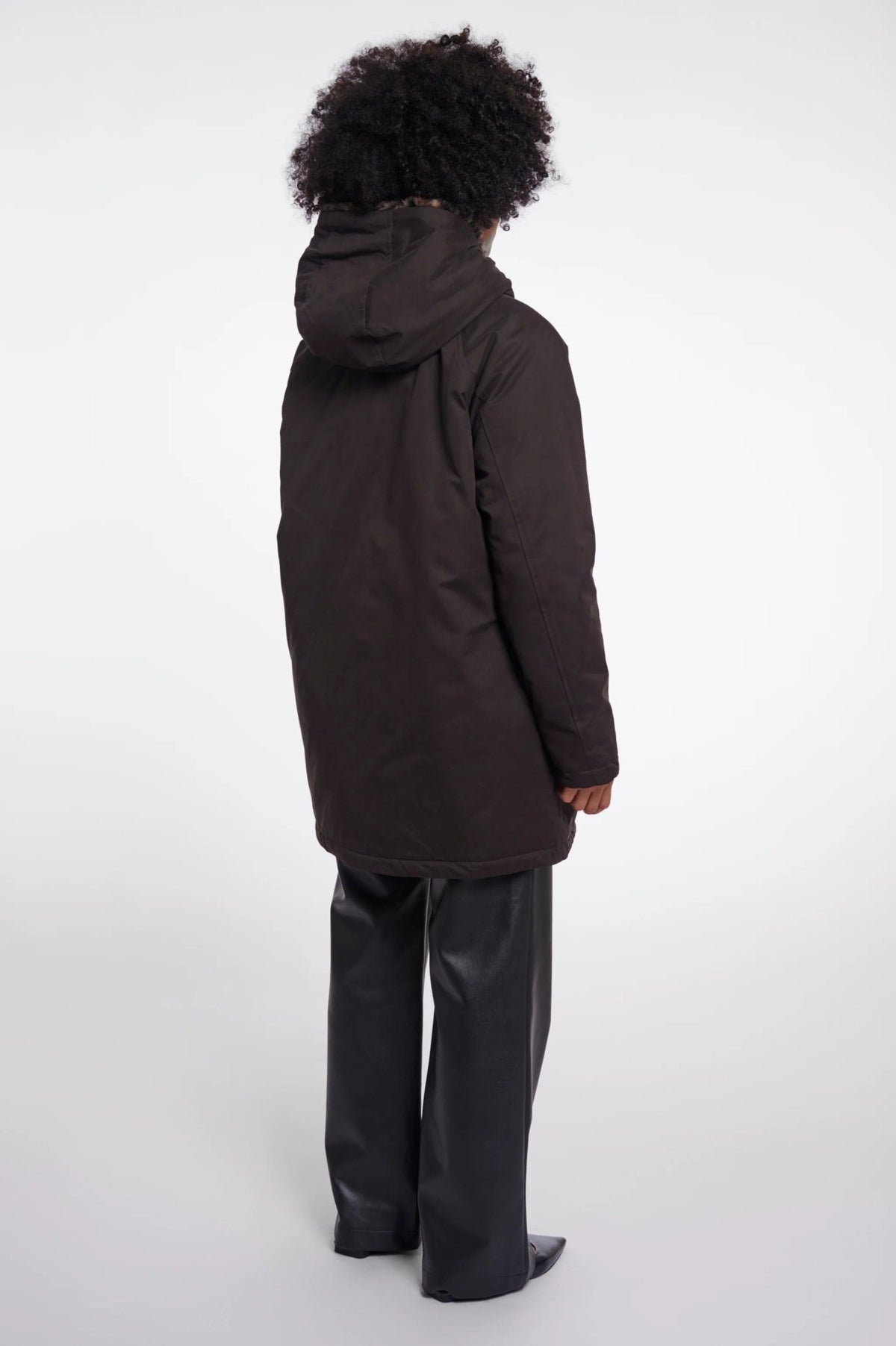 Young Ideas & Henmores -Lindy Hooded Parka -Peated & Brown Leopard -8
