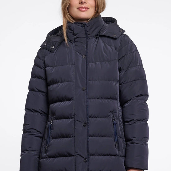 Young Ideas & Henmores -Nusa Detachable Hood Padded Coat -Dark Navy -8
