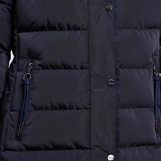 Young Ideas & Henmores -Nusa Detachable Hood Padded Coat -Dark Navy -8